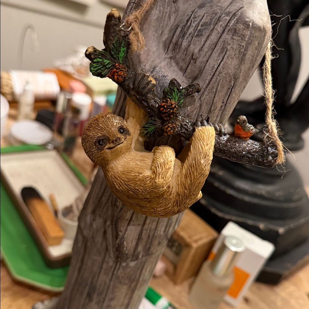 Adorable Sloth Ornament with Rope Hanger - Picture 9 of 9